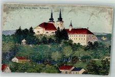 Vranov u Brna Wranau 1931 Foto AK Kirche Schloss