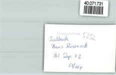 57632 W5232 Seelbach , Westerw FOTO KEINE AK Haus Roseneck