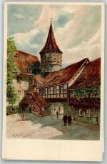 91154 W8542 Roth , Mittelfr Lithographie Schloss Ratibor