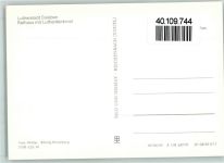 06295 O4250 Lutherstadt Eisleben - Rathaus mit Lutherdenkmal