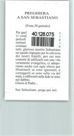 S. Sebastiano Italienisches Heiligenbild AKU2 Heiligenbild