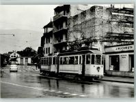 Schwyz Strassenbahn bei Metzgerei Reichmuth Straßenbahn