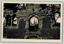 63571 W6460 Gelnhausen - Kaiserpfalz im Hintergrund Marienkirche