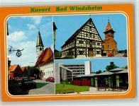 91438 W8532 Bad Windsheim - Fachwerkhaus Kirche