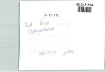 65307 W6208 Bad Schwalbach FOTO KEINE AK Luftaufnahme