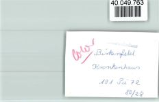 55765 W6588 Birkenfeld , Nahe FOTO KEINE AK Krankenhaus