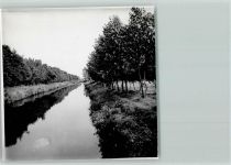 26892 W2992 Dörpen - Baum Allee am Kanal Foto 12 x 12 cm