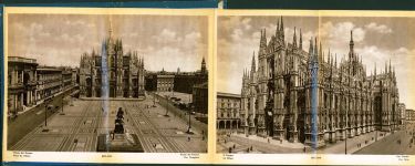 20100 Milano Leporello mit 32 Teilen, ca. 17x11,5 cm, in Original Mappe; gute Erhaltung