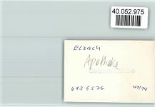 W7807 Elzach Apotheke Brunnen Apotheke FOTO KEINE AK
