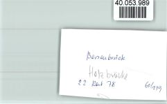 49593 W4558 Bersenbrück FOTO KEINE AK Holzbrücke