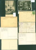 Lot mit 9 AK + 2x Foto, ca. 1916-1928: teils leichte Gebrauchsspuren, wenig gelaufen Holzverarbeitung Kleinposten bis 20