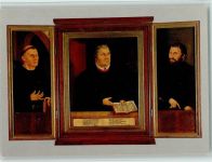 99423 O5300 Weimar , Thür - Evangel.-Luther. Stadtkitche St. Peter und Paul Herderkirche Luther-Tryptichon