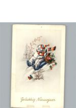 Schneemann Rodeln Motiv