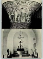 Bornholm - Nylars Rundkirche Altar Wandmalerei von 1250