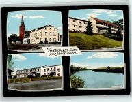 66663 W6640 Besseringen - Kirchpartie Haus Sonnenwald Schule Saarpartie 4-Bildaufnahme
