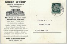 42929 W5632 Wermelskirchen - Blechwaren Eugen Weber Reklame