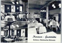 01814 O8321 Schöna b Pirna - Konsum-Gaststätte