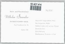 34326 W3509 Altmorschen - Gasthaus, Pension Semmler
