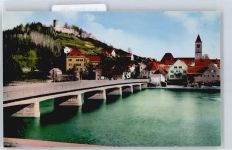 93133 W8412 Burglengenfeld - Fluss Brücke Kirche Burg