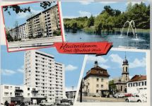 63150 W6056 Heusenstamm - Kirche Springbrunnen Weiher Auto
