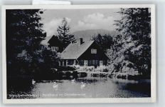 38855 O3700 Wernigerode - Teich Schwan Haus Baum