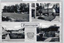 63263 W6078 Zeppelinheim - Bürgerhaus Denkmal Platz Wiese Auto