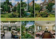 24628 W2359 Hartenholm - Springbrunnen Haus Baum Tisch Stuhl Blumen