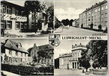 19288 O2800 Ludwigslust , Meckl - Fritz-Reuter-Straße, Gaststätte Mecklenburger Hof