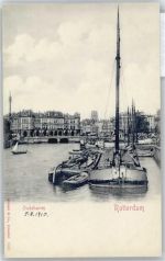 3001 Rotterdam - Fluss Brücke Schiff