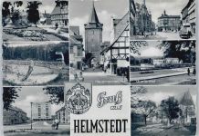 38350 W3330 Helmstedt - Albrechtsplatz, Schwimmbad, Markt, Rathaus, Quellenhof, Kirche