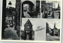 45525 W4320 Hattingen , Ruhr - Rathaus Fußgänger Tor Platz