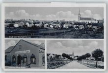 54518 W5561 Binsfeld b Wittlich - Kirche, Gesamtansicht, Gasthaus Jakob Faber, Allee