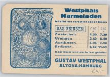 Westphals Marmelade , Altona Hamburg Lebensmittel