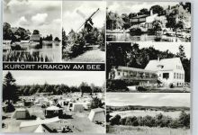 18292 O2602 Krakow a See - Windmühle, Gaststätte Seehotel, Gaststätte Jörnberg
