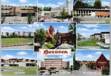 59063 W4700 Heessen , Westf - Gartenstadt Dasbeck, Hallenbad, Marienstraße, Kath. Gemeinde-Zentrum, Versöhnungskirche, Schloss Heessen