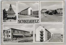 04435 O7144 Schkeuditz - Rathaus, Oststraße, Kinderkrippe, Neuer Weg, Marktplatz