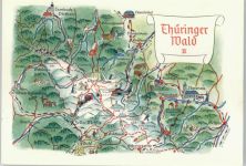 98544 O6060 Zella-Mehlis - Kartenausschnitt Thüringer Wald AKU2