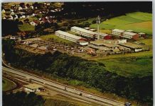 36275 W6437 Kirchheim , Hess - Luftaufnahme, Motel-Center