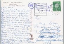 87561 W8980 Oberstdorf - Landpoststempel Schollang