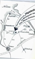 27432 W2740 Hipstedt KEINE AK Landkartenausschnitt, Ferienzentrum