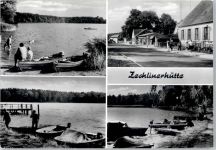 16818 O1950 Zechlinerhütte - Siedlung, Bootsanleger