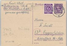91413 W8530 Neustadt a d Aisch - Landpoststempel