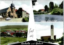 96257 W8627 Redwitz a d Rodach - Kirche, Partie an der Rodach