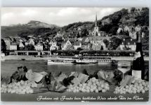 53545 W5460 Linz a Rhein - Teilansicht, Schiff