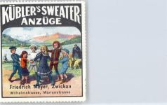 Zwickau , Kübler Anzüge , Kinder im Reigen Vignette