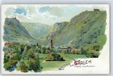 06502 O4308 Thale Gebrauchsspuren Eingang ins Bodetal