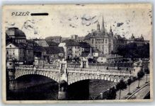 Plzen Pilsen Gebrauchsspuren Brücke