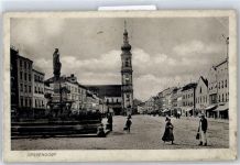 94469 W8360 Deggendorf Gebrauchsspuren Kirche, Brunnen