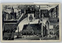 14913 O1700 Jüterbog - Dammtor, Neumarkt-Tor, Marktplatz, Rathaus, Zinnaer Tor