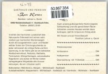 69483 W6948 Affolterbach , Odenw - Gasthaus Zur Rose